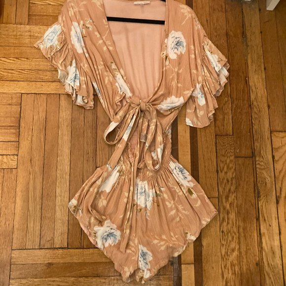 Winston White Large Aurora Floral Romper - Picture 4 of 10